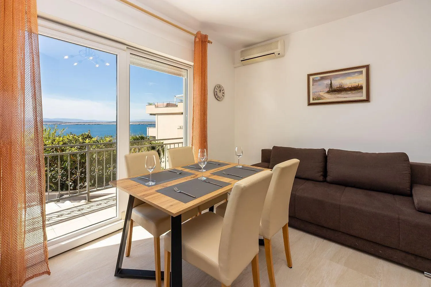 Exquisites Apartment Nur 100 Meter Zum Strand Mit Sauna, Whirlpool, Meerblick Dramalj